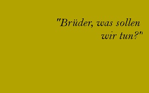 Brüder, was sollen wir tun Pfingsten | © 2015 kath.ch
