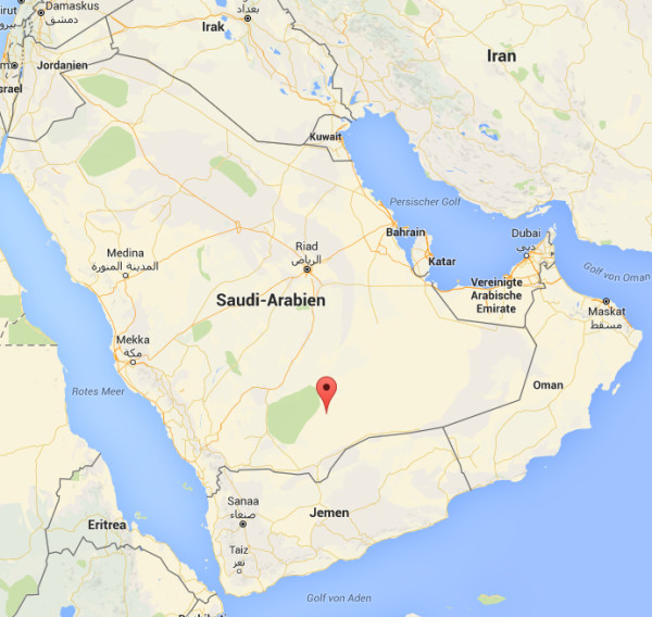 Arabische Halbinsel | © 2016 google-Maps