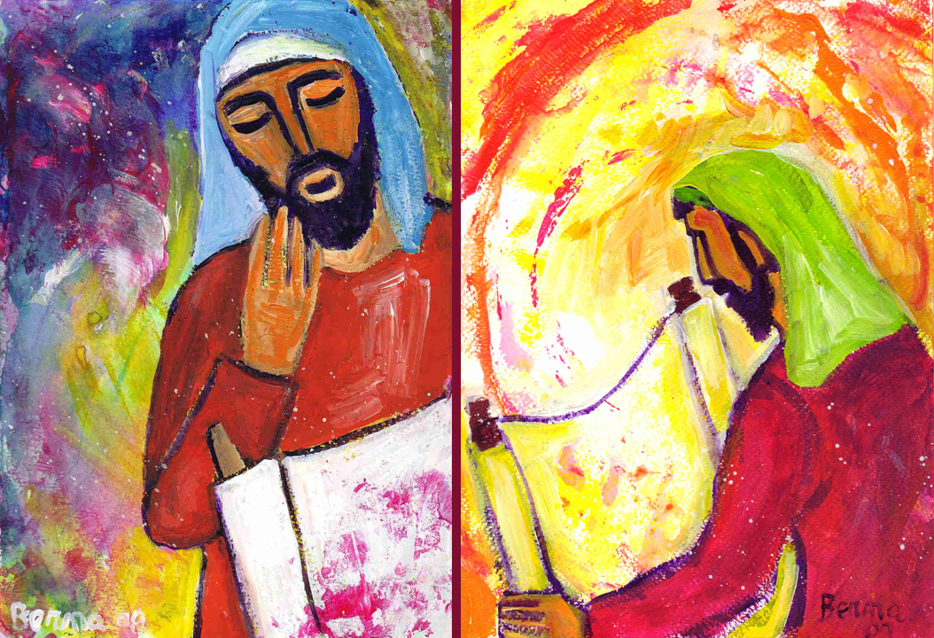 Jésus à la synagogue (Berna Lopez, www.evangile-et-peinture.org)