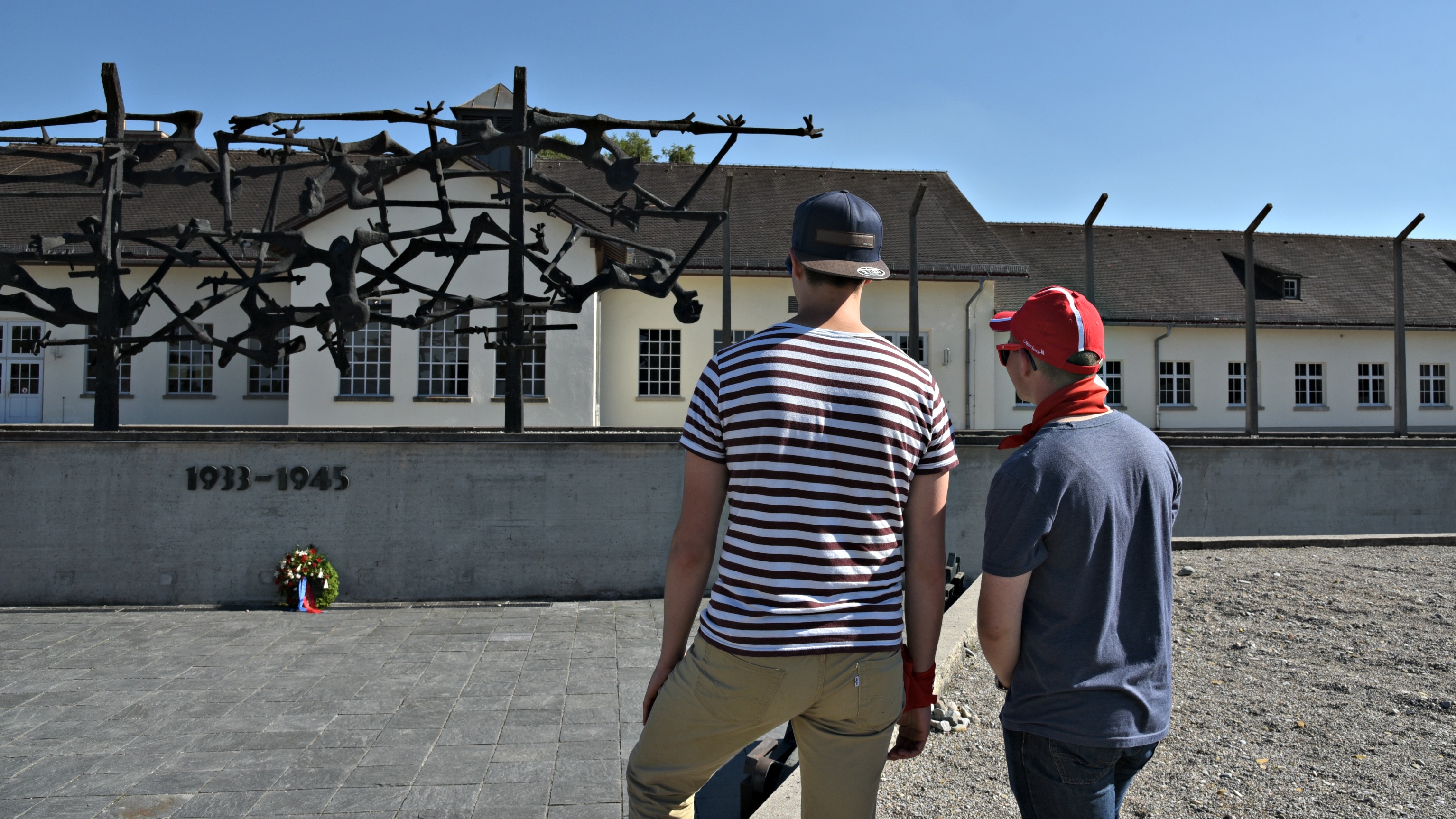 Le recueillement a marqué cette première journée à Dachau (Photo:Raphaël Zbinden)