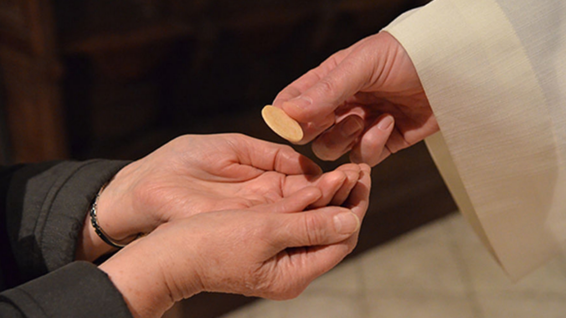 Mise en garde contre la «militarisation de l'Eucharistie» (Mgr Robert W. McElroy) Communion-main