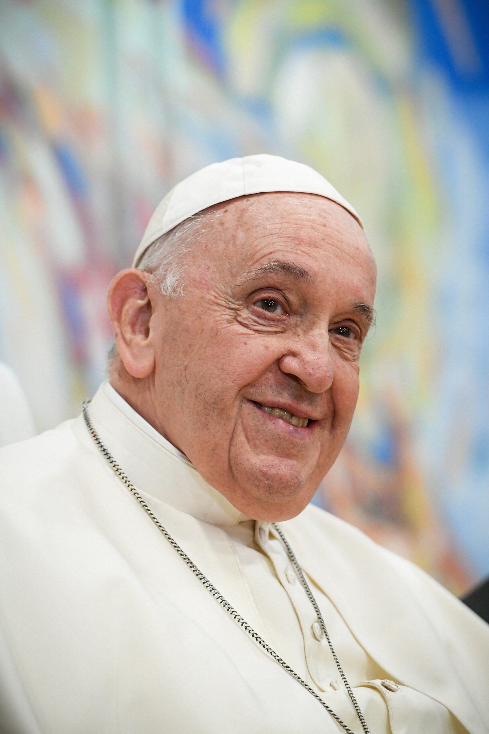 Papst Franziskus am 3. August 2023 in Cascais (Portugal). | KNA
